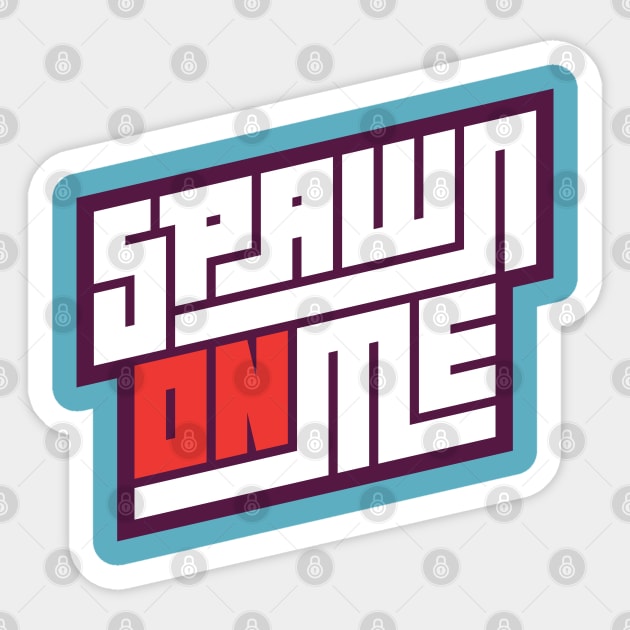 SOM 2.0 GLYPH (RED ON) Sticker by Spawn On Me Podcast